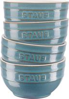 Staub Užkandžių dubenėliai Staub turkio spalvos 14 cm 4 vnt.