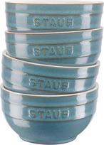 Staub Užkandžių dubenėliai Staub turkio spalvos 12 cm 4 vnt.
