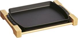 Staub Kepimo forma Staub su mediniu stovu 32,8 cm 2 komp.