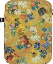 LOQI Nešiojamojo kompiuterio dėklas Museum Vincent van Gogh Flower Pattern prekė perdirbta aukso spalvos 24 x 33 cm