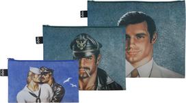 LOQI Kosmetinės Museum Tom of Finland prekė perdirbta 3 vnt.