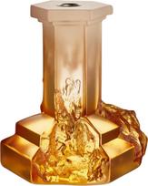 Kosta Boda Žvakidė klasikinei žvakei Rocky Baroque amber 17,5 cm