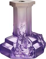 Kosta Boda Žvakidė klasikinei žvakei Rocky Baroque alyvinės spalvos 17,5 cm