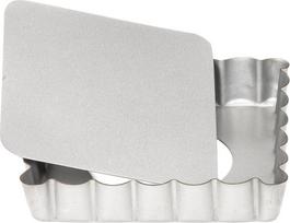 Patisse Tartaletės kepimo forma Silver-Top stačiakampio formos 10 cm