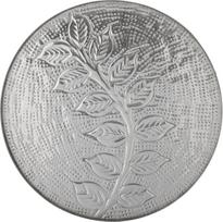 Bloomingville Dekoratyvinis padėklas Leila iš metalo sidabro spalvos 30 cm