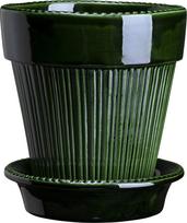 Bergs Potter Vazonas Simona su stovu glazūruota žalios spalvos 14 cm