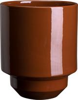 Bergs Potter Gėlių vazono įdėklas Hoff glazūruota raudonos spalvos 18 cm