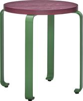 Hübsch Taburetė Smile bordo spalvos
