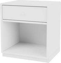 Montana Naktinė spintelė Dream ant 3 cm pagrindo baltos spalvos