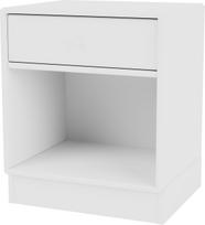 Montana Naktinė spintelė Dream ant 7 cm pagrindo baltos spalvos