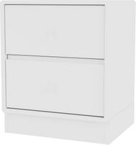 Montana Naktinė spintelė Drift ant 7 cm pagrindo baltos spalvos