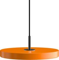 Umage Pakabinamas šviestuvas Asteria Mini su juodu laikikliu oranžinės spalvos