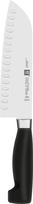 Zwilling Gofruotas santoku virėjo peilis Four Star 18 cm