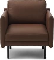 Normann Copenhagen Fotelis Rar Omaha odos konjako spalvos
