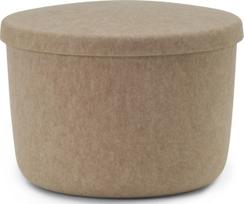 Normann Copenhagen Pufas - daiktadėžė Hide smėlio spalvos 52,5 cm