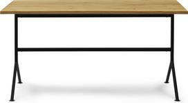 Normann Copenhagen Rašomasis stalas Kip ant juodų kojų natūralus ąžuolo spalvos 150 cm
