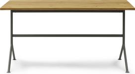 Normann Copenhagen Rašomasis stalas Kip ant pilkų kojų natūralus ąžuolo spalvos 150 cm