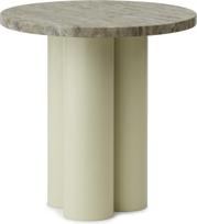 Normann Copenhagen Staliukas Dit Travertine Silver ant smėlio spalvos kojų