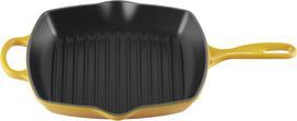Le Creuset Grilio keptuvė Signature kvadratinės formos saulės geltonumo spalvos 26 cm
