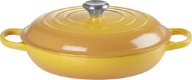 Le Creuset Puodas Gourmet Signature žemas saulės geltonumo spalvos 30 cm