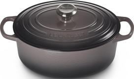 Le Creuset Kepimo indas Signature ovalios formos pilkos spalvos 29 cm