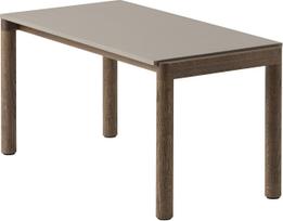 Muuto Kavos staliukas Couple lygus su tamsiomis ąžuolinėmis kojomis taupe spalvos 40 x 84 x 40 cm