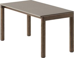 Muuto Kavos staliukas Couple gofruotas su tamsiomis ąžuolinėmis kojomis taupe spalvos 40 x 84 x 40 cm