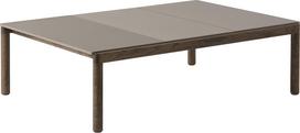 Muuto Kavos staliukas Couple gofruotas su tamsiomis ąžuolinėmis kojomis taupe spalvos 120 x 84 x 35 cm
