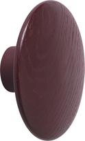 Muuto Sieninis kabliukas Dots Wood bordo spalvos 6,5 cm