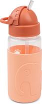 Done by deer Vandens buteliukas Easy Grip Elphee su šiaudeliu oranžinės spalvos 350 ml
