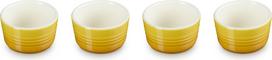 Le Creuset Kepimo ir serviravimo formos Le Creuset saulės geltonumo spalvos 8 cm 4 vnt.
