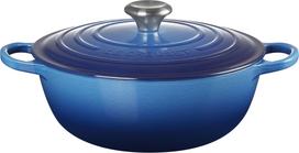 Le Creuset Puodas La Marmite Signature sodrios mėlynos spalvos 28 cm