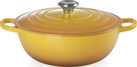 Le Creuset Puodas La Marmite Signature saulės geltonumo spalvos 28 cm