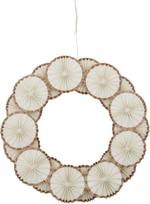 House Doctor Kalėdinė dekoracija Rosette vainikas balkšvos spalvos 34 cm