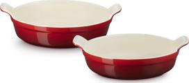 Le Creuset Indai kepimui Tradition Collection apvalus vyšnių spalvos 2 vnt.