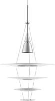 Louis Poulsen Pakabinamas šviestuvas Enigma aluminio spalvos 42,5 cm