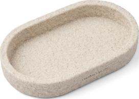 Humdakin Dekoratyvinis padėklas Humdakin ovalios formos smėlio spalvos 15 x 25 cm