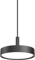 Louis Poulsen Pakabinamas šviestuvas Slim Round Suspended LED 3000K su opaliniu difuzoriumi su Dali apšvietimo valdymo sistema juodos spalvos 25 cm