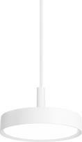 Louis Poulsen Pakabinamas šviestuvas Slim Round Suspended LED KA su opaliniu difuzoriumi su Dali apšvietimo valdymo sistema baltos spalvos 25 cm