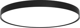 Louis Poulsen Šviestuvas Slim Round Surface LED 3000K su opaliniu difuzoriumi su Dali apšvietimo valdymo sistema juodos spalvos 68 cm