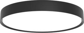 Louis Poulsen Šviestuvas Slim Round Surface LED 3000K su opaliniu difuzoriumi su Dali apšvietimo valdymo sistema juodos spalvos 44 cm