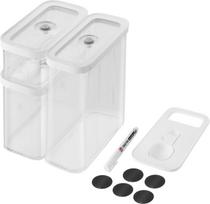 Zwilling Vakuuminės maisto saugojimo dėžutės Fresh & Save Cube su įdėklu, etiketėmis ir kreidiniu žymekliu M 10 komp.