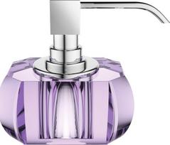 Decor Walther Muilo dozatorius Kristall su chromine pompa violetinės spalvos