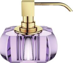 Decor Walther Muilo dozatorius Kristall su auksine pompa violetinės spalvos