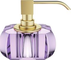 Decor Walther Muilo dozatorius Kristall su auksiniai matine pompa violetinės spalvos