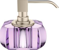 Decor Walther Muilo dozatorius Kristall su nikelio pompa violetinės spalvos