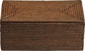 Decor Walther Vonios reikmenų dėžutė Basket su dangteliu tamsios spalvos 30 cm