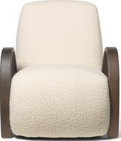 Ferm Living Fotelis Nordic Bouclé balkšvos spalvos