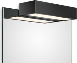 Decor Walther Veidrodžio šviestuvas Box Clip On LED matinės juodos spalvos 25 cm