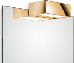 Decor Walther Veidrodžio šviestuvas Box Clip On LED aukso spalvos 15 cm